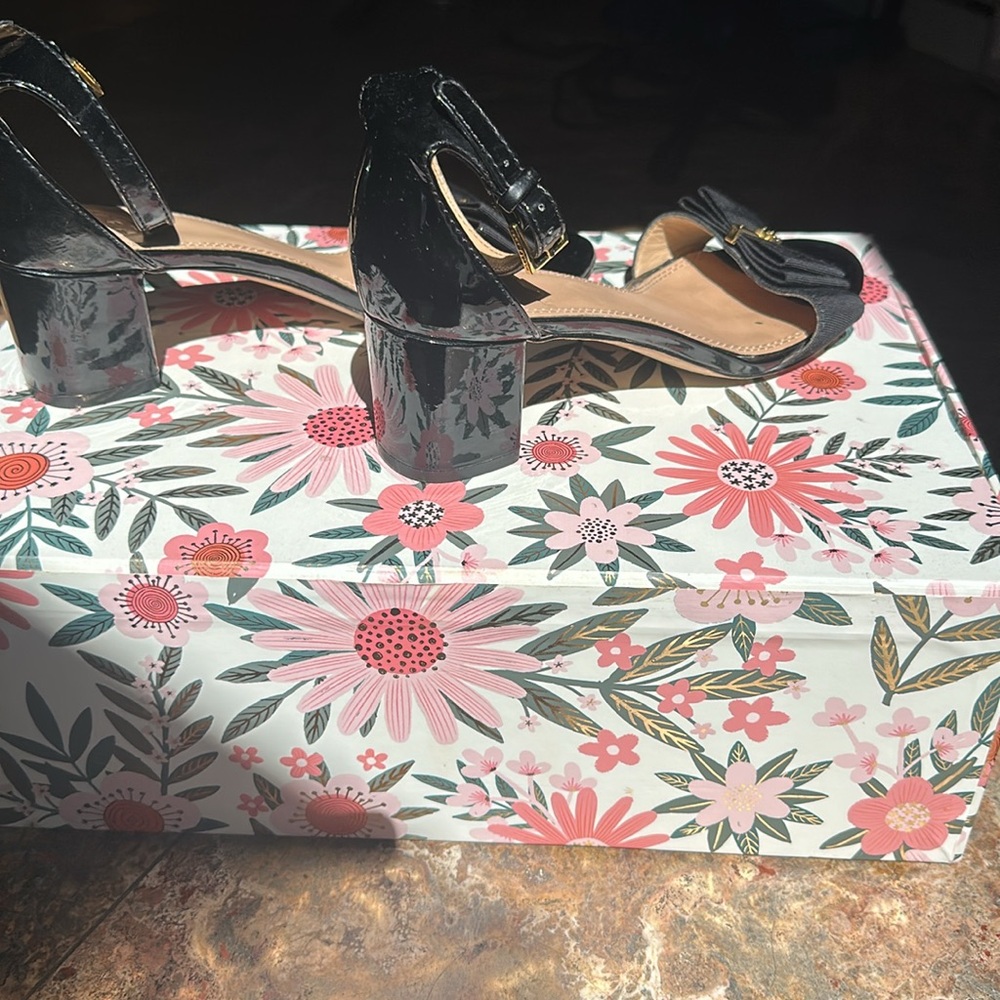 Tory Burch Trudy Block Heel Size 8 - Picture 4 of 8